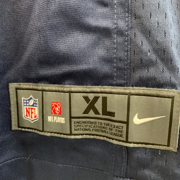 Nike NFL Seahawks Russell Wilson Jersey XL On Field Navy EUC 7717 - Picture 3 of 10